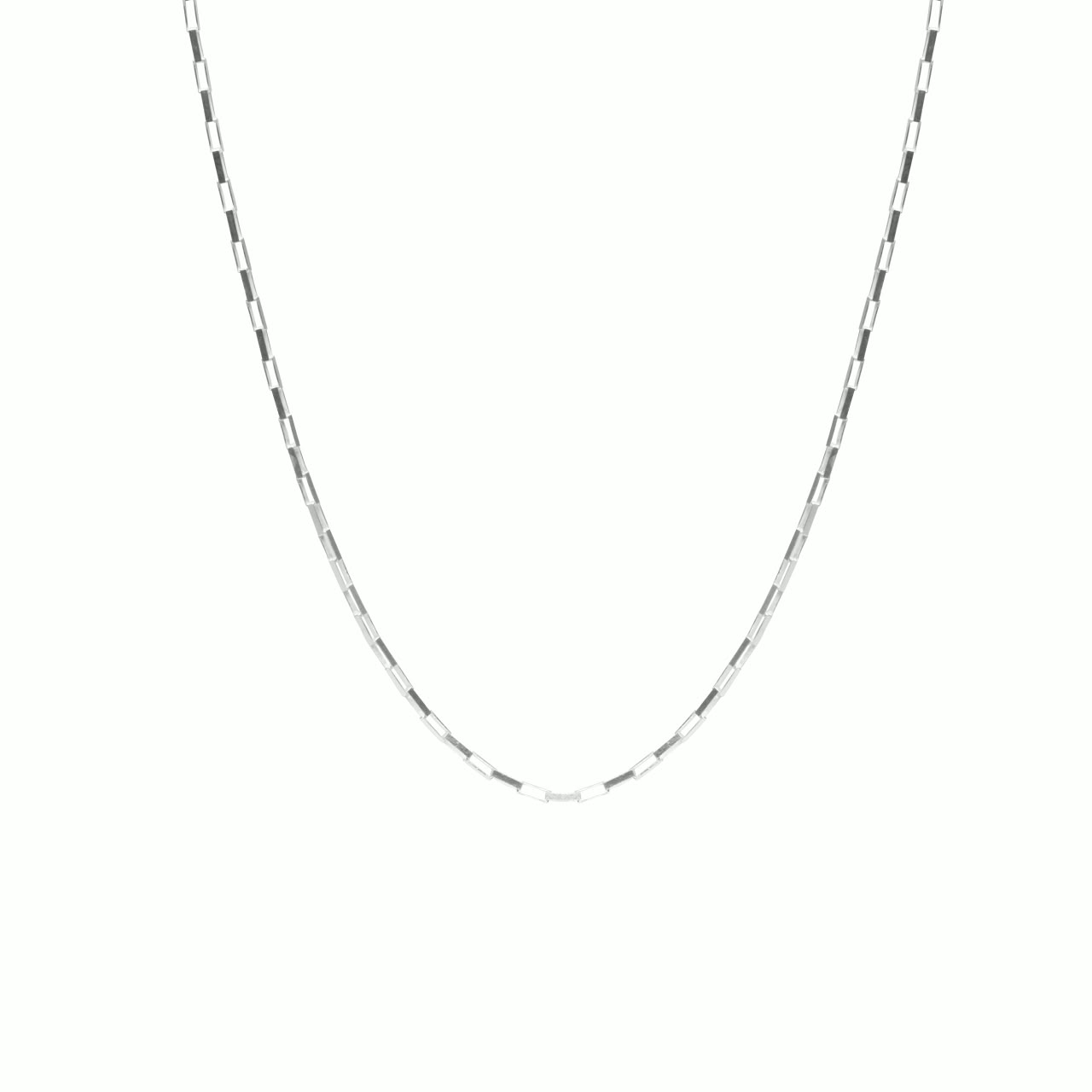 Corrente Tijolinho Alongado de Prata 925 1,8mm