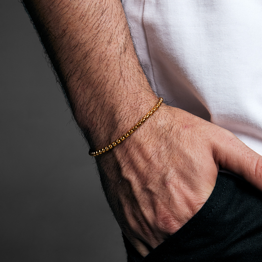 Pulseira Aço Dourada