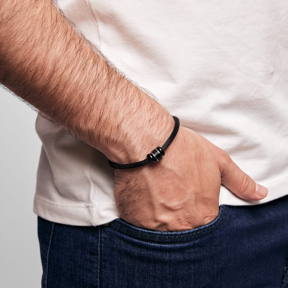 Pulseira Aço Teseu Preto