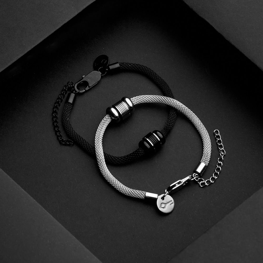Pulseira Aço Teseu Preto